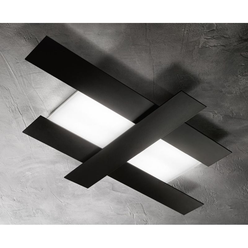 DOHA LAMPADA DA SOFFITTO GRANDE A LED 50W 3000K IN 4 FINITURE COLORE GEA LUCE - Cristalensi Shop Online