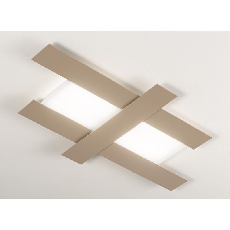 DOHA LAMPADA DA SOFFITTO GRANDE A LED 50W 3000K IN 4 FINITURE COLORE GEA LUCE - Cristalensi Shop Online
