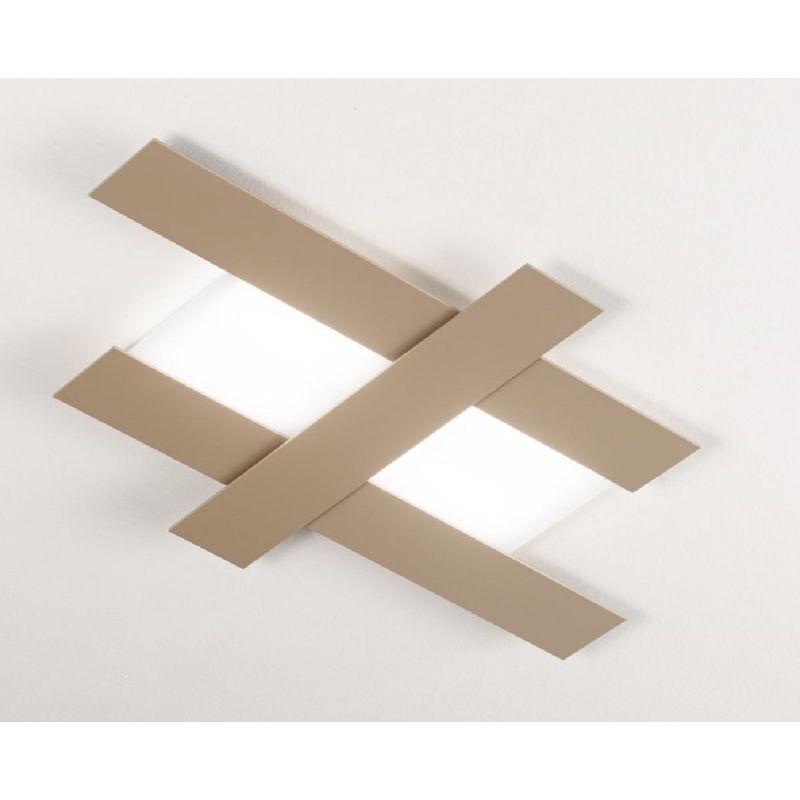 DOHA LAMPADA DA SOFFITTO MEDIA A LED 40W 3000K FASCE COLORATE IN 4 FINITURE COLORE GEA LUCE - Cristalensi Shop Online