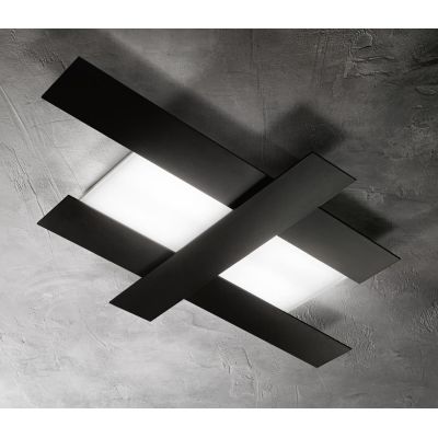 DOHA LAMPADA DA SOFFITTO MEDIA A LED 40W 3000K FASCE COLORATE IN 4 FINITURE COLORE GEA LUCE - Cristalensi Shop Online