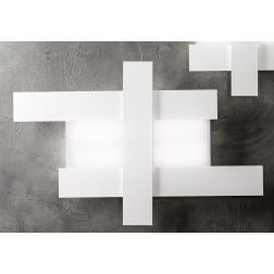 DOHA LAMPADA DA SOFFITTO MEDIA A LED 40W 3000K FASCE COLORATE IN 4 FINITURE COLORE GEA LUCE - Cristalensi Shop Online 2