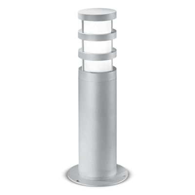 PALO ESTERNO ALTEZZA 40 CM DIFFUSORE IN VETRO GRIGIO ALLUMINIO O ANTRACITE IP54 GEA LUCE - Cristalensi Shop Online