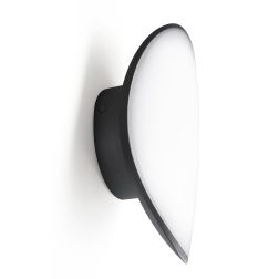 APPLIQUE DA ESTERNO IP65 OVALE LED 13W LUCE 4000K GRIGIO METALLIZZATO O ANTRACITE MODERNA GEA LUCE - Cristalensi Shop Online