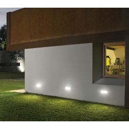 APPLIQUE SEGNAPASSO DA ESTERNI IP54 MATERIALE PLASTICO ANTRACITE CON LED 7W LUCE 4000K MODERNO GEA LUCE - Cristalensi Shop Onlin 2