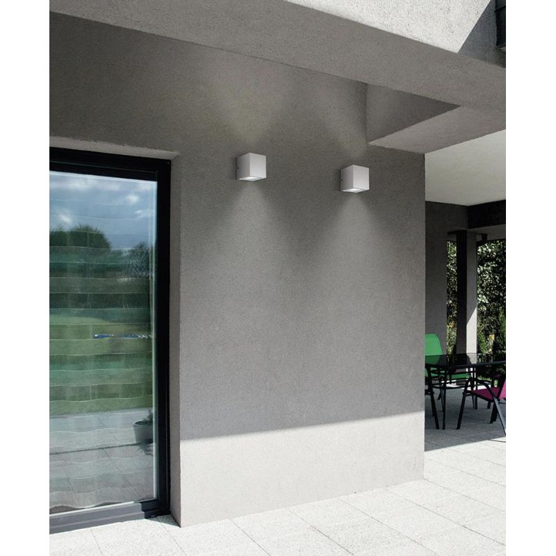 CUBO DA PARETE PER ESTERNO IP54 IN 4 FINITURE COLORE DI GEA LUCE GEA LUCE - Cristalensi Shop Online