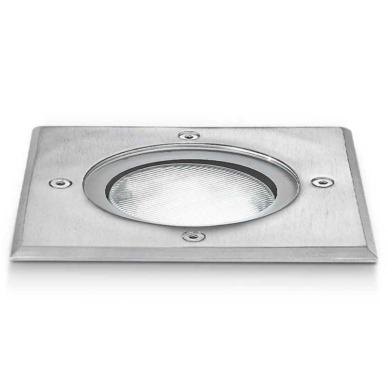 GES 261 INCASSO IN ACCIAIO IP67 CORNICE QUADRATA PER LAMPADINA GX53 LED SOSTITUIBILE GEA LUCE - Cristalensi Shop Online