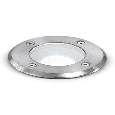 GES 270 INCASSO ROTONDO CALPESTABILE IN ACCIAIO IP67 LAMPADINA LED SOSTITUIBILE GEA LUCE - Cristalensi Shop Online