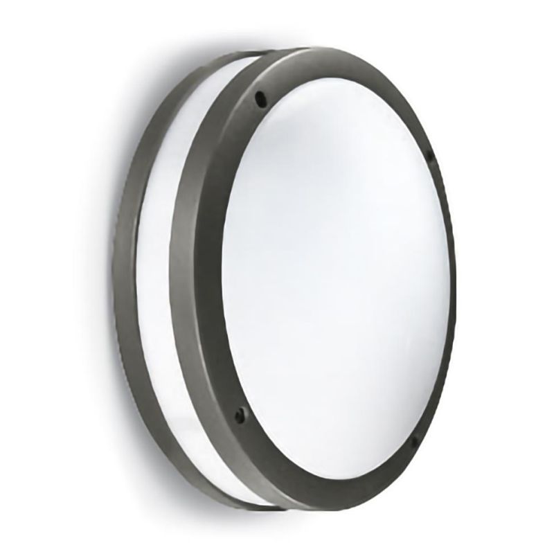 PLAFONIERA/APPLIQUE ROTONDA D28 DA ESTERNO IP54 2XE27 CORNICE DISPONIBILE IN 4 COLORI GEA LUCE - Cristalensi Shop Online