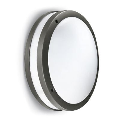 PLAFONIERA/APPLIQUE ROTONDA D28 DA ESTERNO IP54 2XE27 CORNICE DISPONIBILE IN 4 COLORI GEA LUCE - Cristalensi Shop Online