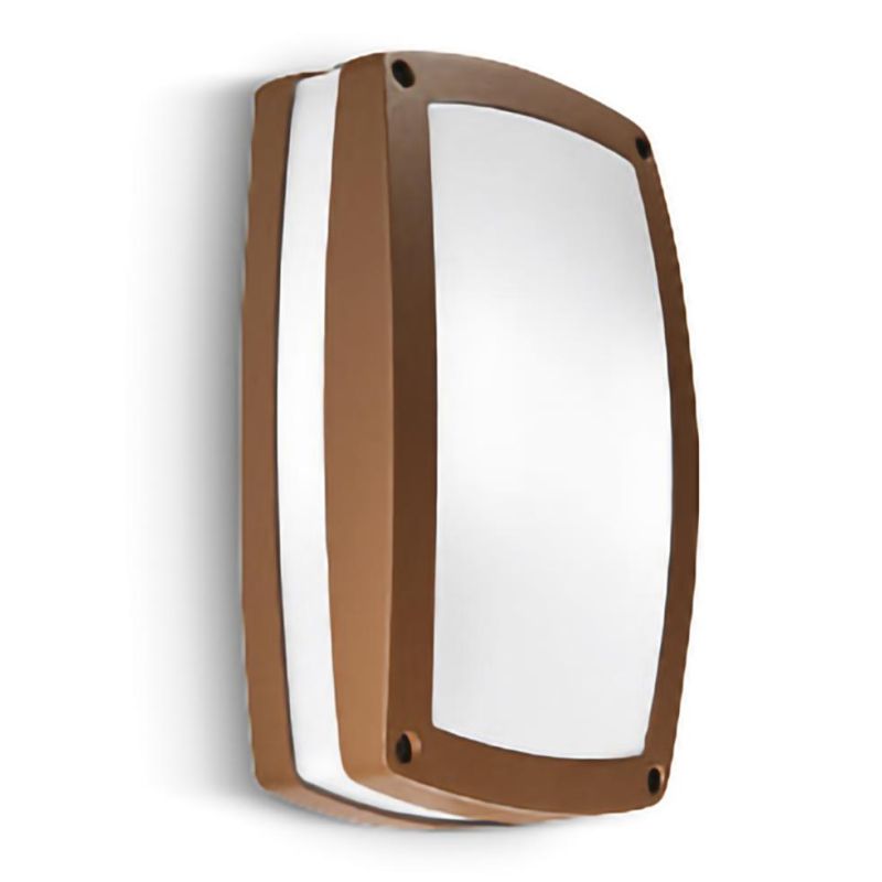 APPLIQUE/PLAFONIERA DA ESTERNO IP54 RETTANGOLARE 2XE27 CORNICE DISPONIBILE IN 4 COLORI GEA LUCE - Cristalensi Shop Online