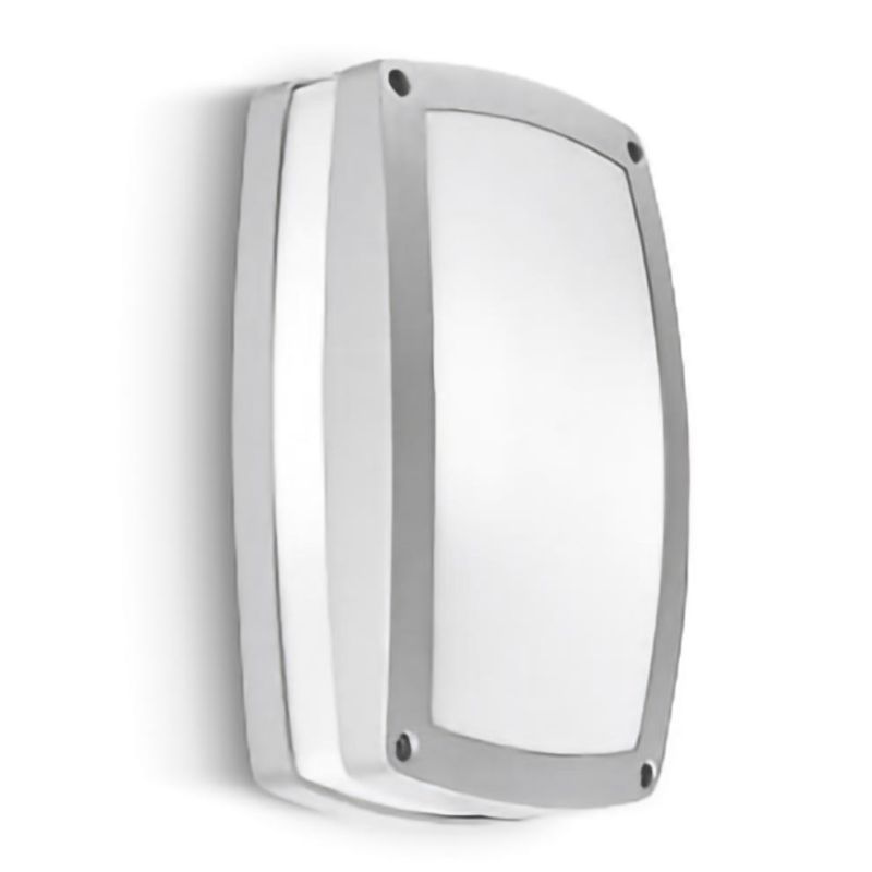 APPLIQUE/PLAFONIERA DA ESTERNO IP54 RETTANGOLARE 2XE27 CORNICE DISPONIBILE IN 4 COLORI GEA LUCE - Cristalensi Shop Online