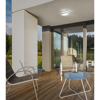 APPLIQUE/PLAFONIERA DA ESTERNO IP54 RETTANGOLARE 2XE27 CORNICE DISPONIBILE IN 4 COLORI GEA LUCE - Cristalensi Shop Online
