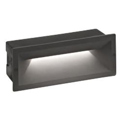 SEGNAPASSO DA INCASSO PER ESTERNI IP65 ANTRACITE O GRIGIO CON LED 13W LUCE 4000K GEA LUCE - Cristalensi Shop Online 2