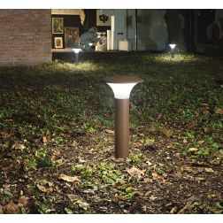 LAMPIONCINO H50 DA ESTERNO IP44 ANTRACITE O RUGGINE MODERNO LAMPADINA E27 GEA LUCE GEA LUCE - Cristalensi Shop Online