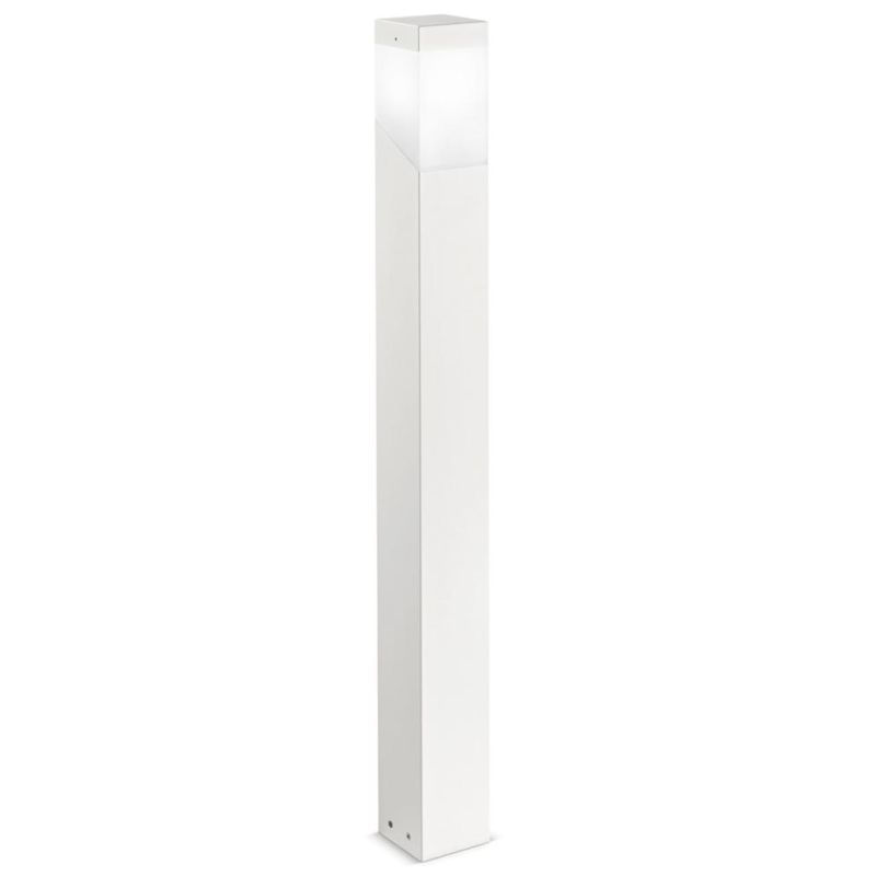 LAMPIONE DA ESTERNI H100 IP44 ANTRACITE BIANCO O RUGGINE ATTACCO E27 SQUADRATO MODERNO GEA LUCE - Cristalensi Shop Online