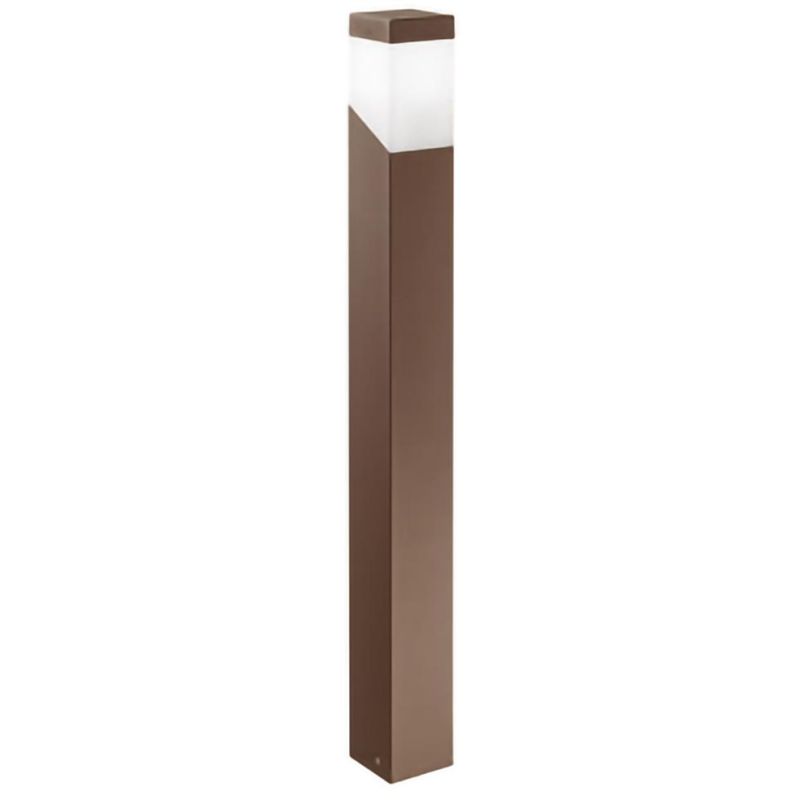 LAMPIONE DA ESTERNI H100 IP44 ANTRACITE BIANCO O RUGGINE ATTACCO E27 SQUADRATO MODERNO GEA LUCE - Cristalensi Shop Online