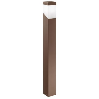 LAMPIONE DA ESTERNI H100 IP44 ANTRACITE BIANCO O RUGGINE ATTACCO E27 SQUADRATO MODERNO GEA LUCE - Cristalensi Shop Online