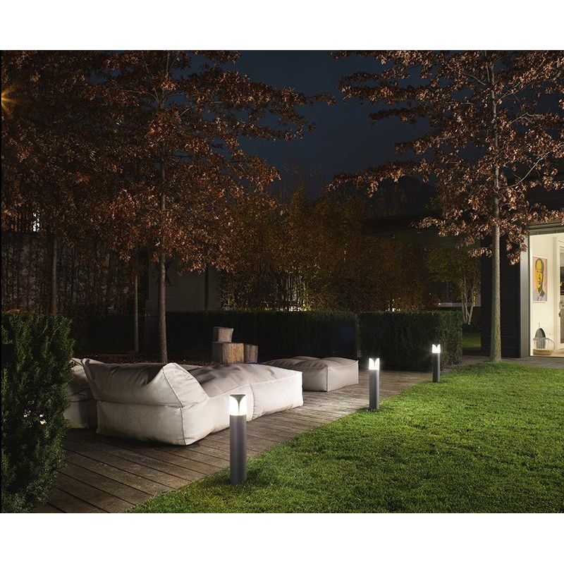PALETTO H50 DA ESTERNO IP44 ANTRACITE BIANCO O GRIGIO MODERNO LAMPADINA E27 GEA LUCE GEA LUCE - Cristalensi Shop Online