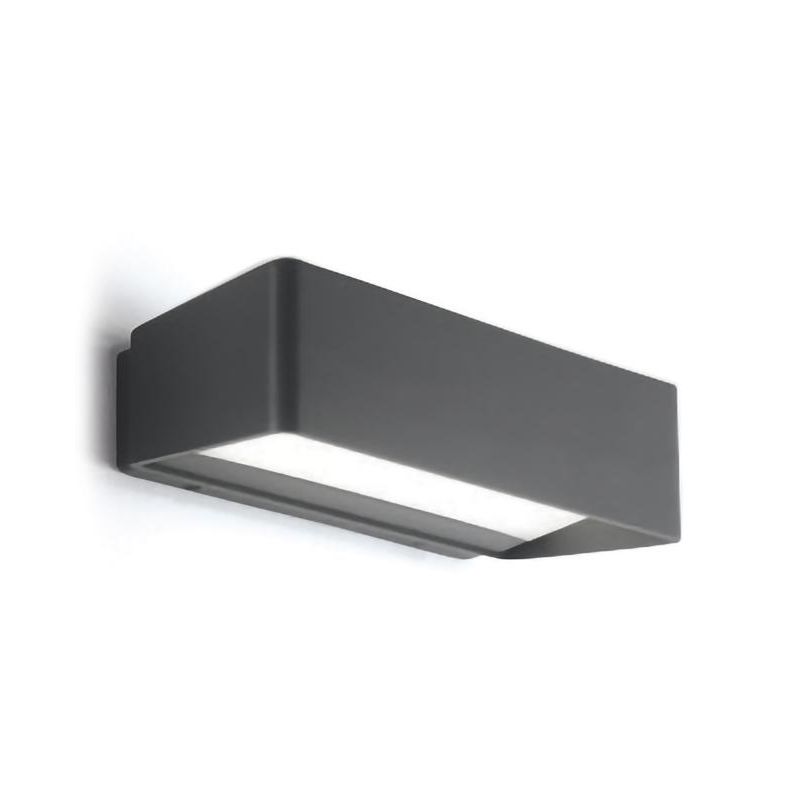 APPLIQUE DA ESTERNO IP65 BIEMISSIONE LED 13W LUCE 4000K ANTRACITE O BIANCO DELLA GEA LUCE GEA LUCE - Cristalensi Shop Online