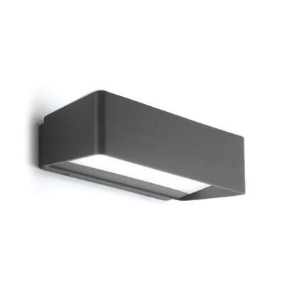 APPLIQUE DA ESTERNO IP65 BIEMISSIONE LED 13W LUCE 4000K ANTRACITE O BIANCO DELLA GEA LUCE GEA LUCE - Cristalensi Shop Online