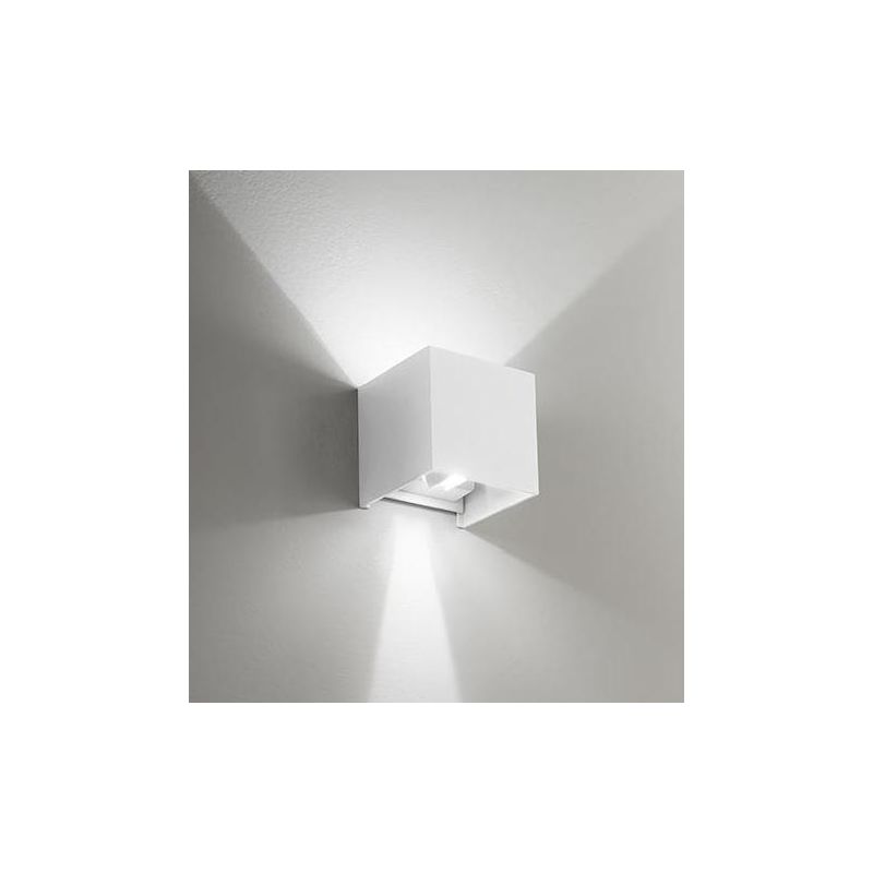 APPLIQUE DA ESTERNO BIEMISSIONE LED 2X5W LUCE 3000K O 4000K 5 COLORI DISPONIBILI IP54 GEA LUCE GEA LUCE - Cristalensi Shop Onlin