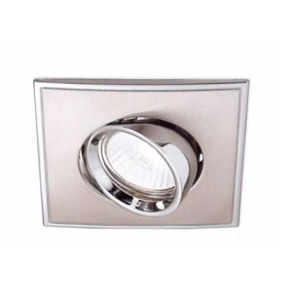 INCASSO QUADRATO IN METALLO DIAMETRO 10 CM CON PORTALAMPADE GU10 GEA LUCE - Cristalensi Shop Online