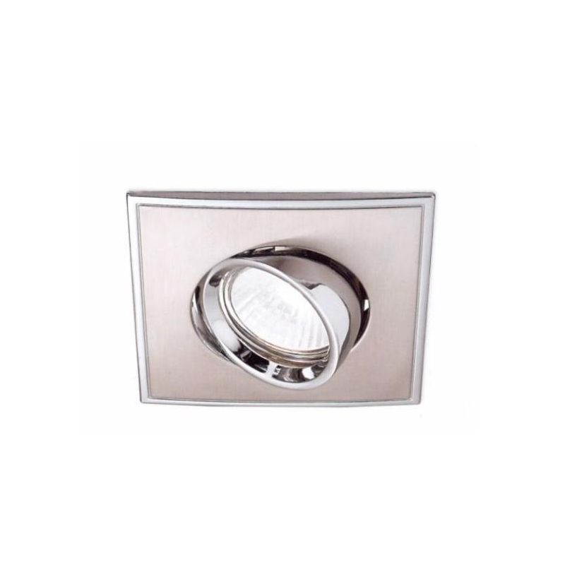 INCASSO QUADRATO IN METALLO DIAMETRO 10 CM CON PORTALAMPADE GU10 GEA LUCE - Cristalensi Shop Online