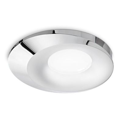 FARETTO DA INCASSO OVALE IN ALLUMINIO BIANCO O CROMO LAMPADINA GU10 MODERNO GEA LUCE - Cristalensi Shop Online