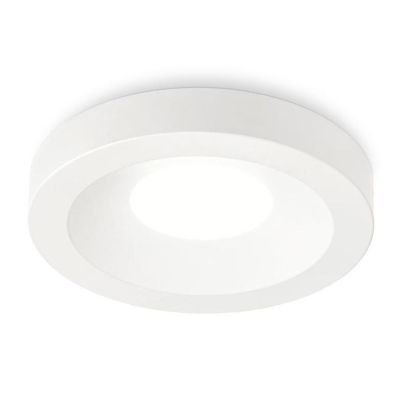 FARETTO DA INCASSO MODERNO ROTONDO IN ALLUMINIO BIANCO OPACO CON LAMPADINA GU10 MODERNO GEA LUCE - Cristalensi Shop Online