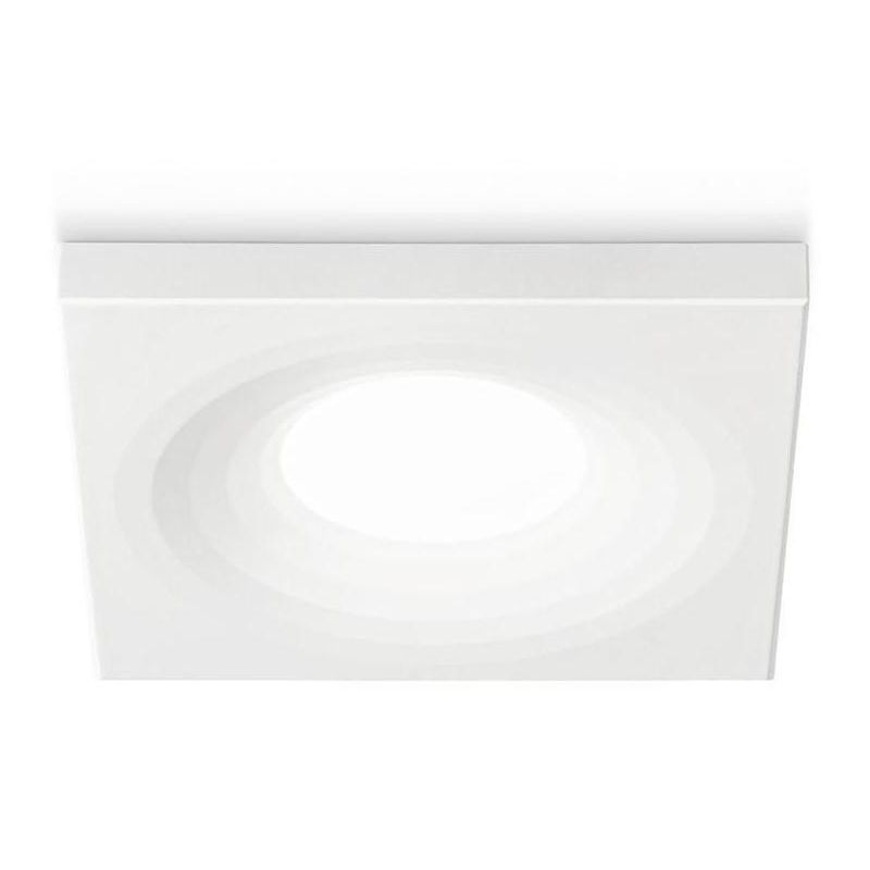 FARETTO DA INCASSO MODERNO QUADRATO IN ALLUMINIO BIANCO OPACO CON LAMPADINA GU10 MODERNO GEA LUCE - Cristalensi Shop Online