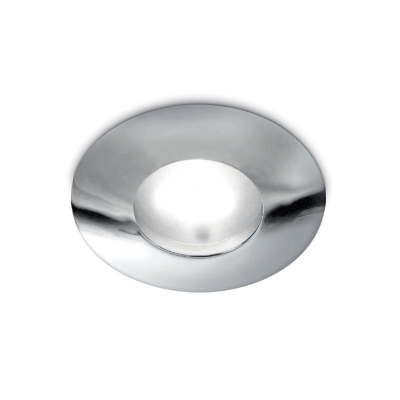 INCASSO IP65 CON ANELLO CROMO BIANCO LUCIDO BRUNITO E NICHEL SPAZZOLATO PORTALAMPADE GU10 GEA LUCE - Cristalensi Shop Online