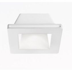 FARETTO DA INCASSO IN GESSO QUADRATO CON PORTALAMPADE GU10 VERNICIABILE GEA LUCE - Cristalensi Shop Online 2