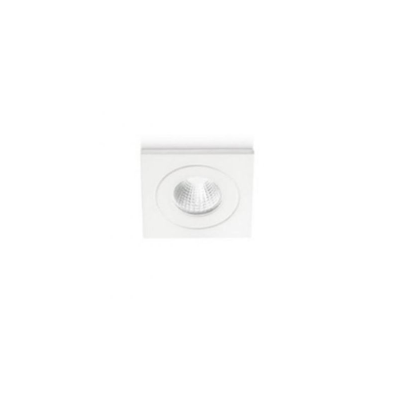 GFA 771 INCASSO IN ALLUMINIO BIANCO A LED 5W CON DRIVER INCLUSO CORNICE QUADRA GEA LUCE - Cristalensi Shop Online