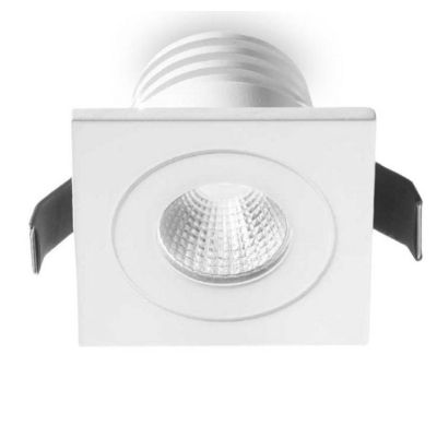 GFA 771 INCASSO IN ALLUMINIO BIANCO A LED 5W CON DRIVER INCLUSO CORNICE QUADRA GEA LUCE - Cristalensi Shop Online