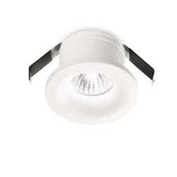 FARETTO DA INCASSO ROTONDO IN ALLUMINIO BIANCO OPACO LED 4W LUCE 3000K O 4000K GEA LUCE - Cristalensi Shop Online