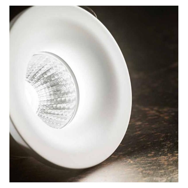 FARETTO DA INCASSO ROTONDO IN ALLUMINIO BIANCO OPACO LED 4W LUCE 3000K O 4000K GEA LUCE - Cristalensi Shop Online