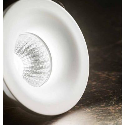 FARETTO DA INCASSO ROTONDO IN ALLUMINIO BIANCO OPACO LED 4W LUCE 3000K O 4000K GEA LUCE - Cristalensi Shop Online