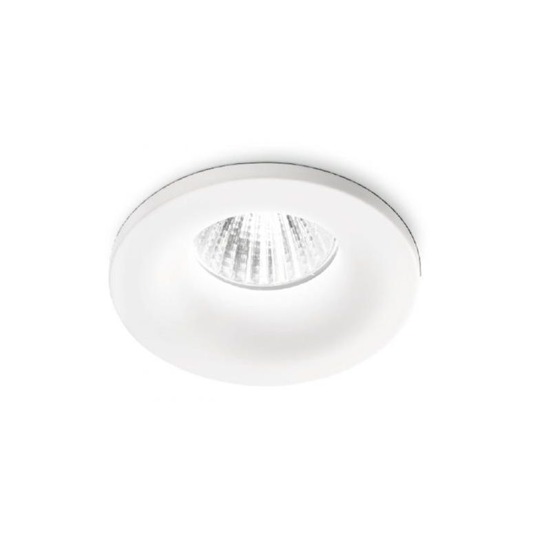 FARETTO DA INCASSO ROTONDO IN ALLUMINIO BIANCO OPACO LED 4W LUCE 3000K O 4000K GEA LUCE - Cristalensi Shop Online