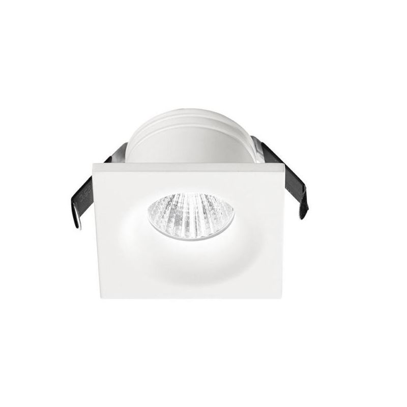 FARETTO DA INCASSO QUADRATO IN ALLUMINIO BIANCO OPACO LED 4W LUCE 3000K O 4000K GEA LUCE - Cristalensi Shop Online