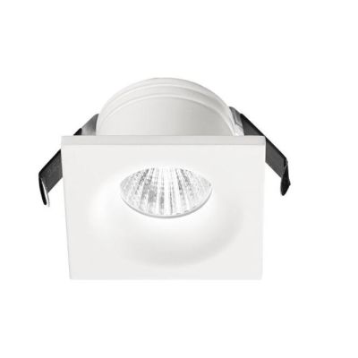 FARETTO DA INCASSO QUADRATO IN ALLUMINIO BIANCO OPACO LED 4W LUCE 3000K O 4000K GEA LUCE - Cristalensi Shop Online