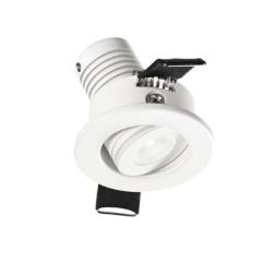 FARETTO DA INCASSO ROTONDO ORIENTABILE IN ALLUMINIO BIANCO OPACO LED 3W LUCE 3000K O 4000K GEA LUCE - Cristalensi Shop Online