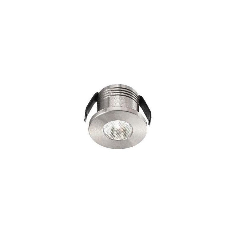 FARETTO DA INCASSO A MOLLE ROTONDO IN ALLUMINIO BIANCO O NICHEL LED 3W LUCE 3000K O 4000K GEA LUCE - Cristalensi Shop Online