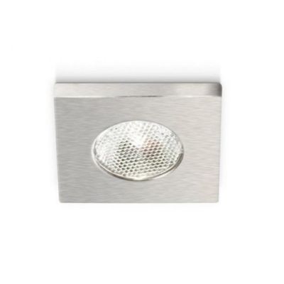 FARETTO DA INCASSO A MOLLE QUADRATO IN ALLUMINIO BIANCO O NICHEL LED 3W LUCE 3000K O 4000K GEA LUCE - Cristalensi Shop Online