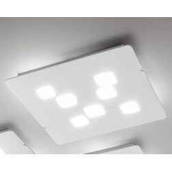 GISELLE PG PLAFONIERA MODERNA 7 LUCI CON ATTACCO GX53 3 FINITURE COLORE DELLA GEA LUCE GEA LUCE - Cristalensi Shop Online