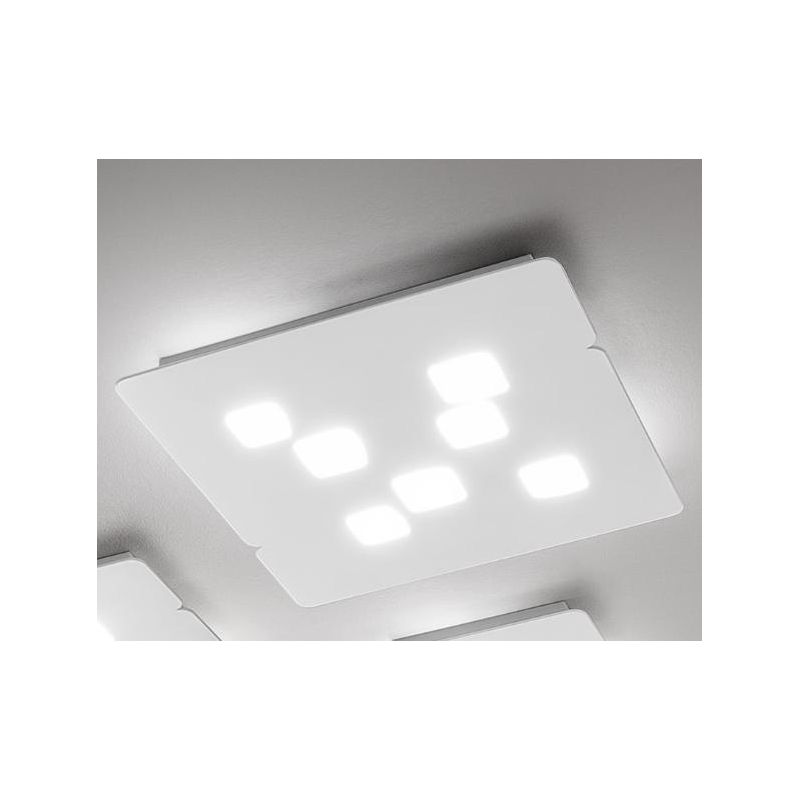 GISELLE PG PLAFONIERA MODERNA 7 LUCI CON ATTACCO GX53 3 FINITURE COLORE DELLA GEA LUCE GEA LUCE - Cristalensi Shop Online