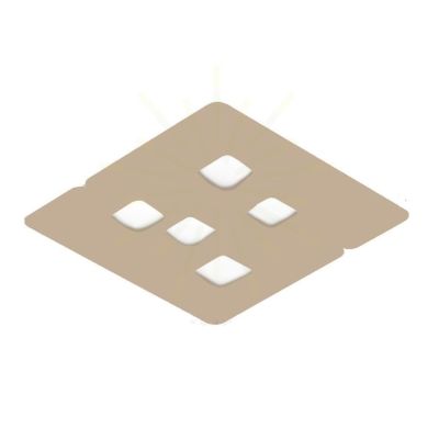 GISELLE PM PLAFONIERA MODERNA 5 LUCI CON ATTACCO GX53 3 FINITURE COLORE DELLA GEA LUCE GEA LUCE - Cristalensi Shop Online