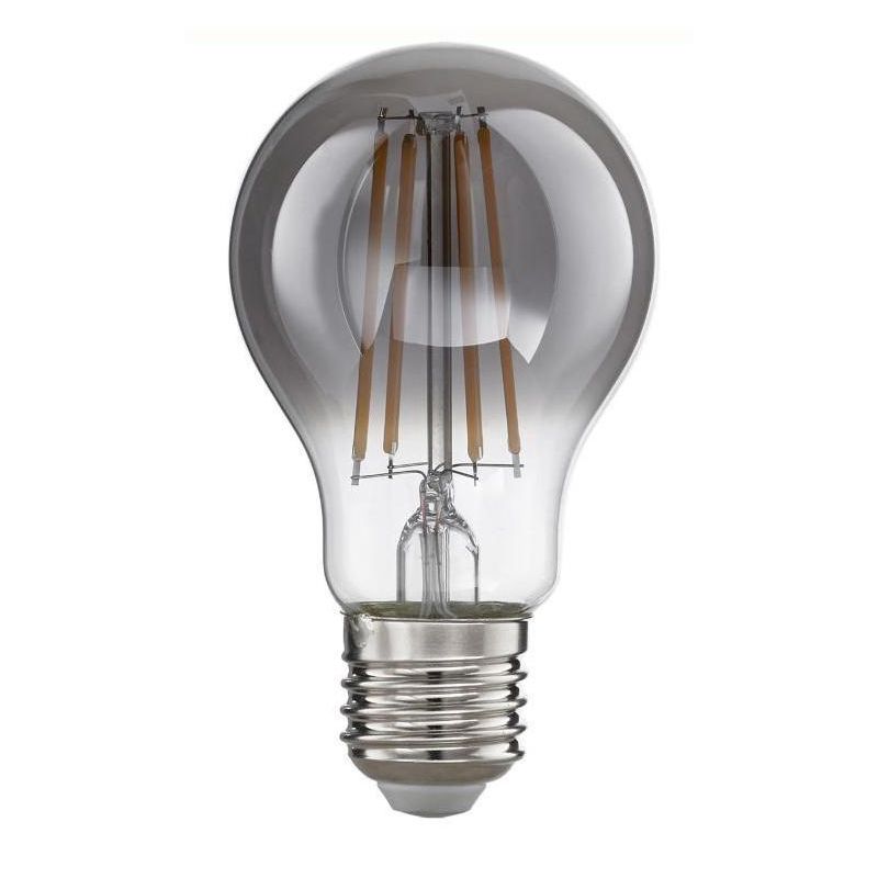 LAMPADINA ATTACCO E27 LED 8W LUCE 2700K CON VETRO FUME DURATA 15000 ORE GEA LUCE - Cristalensi Shop Online