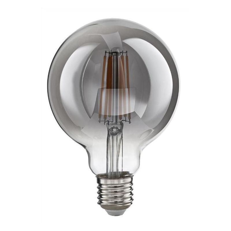 LAMPADINA A SFERA ATTACCO E27 LED 12W LUCE 2700K CON VETRO FUME DURATA 15000 ORE GEA LUCE - Cristalensi Shop Online