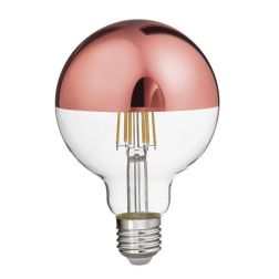 LAMPADINA A SFERA ATTACCO E27 LED 12W LUCE 2700K CON VETRO SPECCHIATO RAME DURATA 15000 ORE GEA LUCE - Cristalensi Shop Online 2