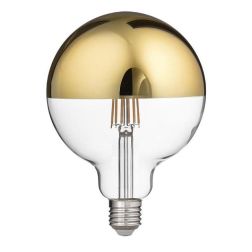 LAMPADINA GLOBO ATTACCO E27 LED 12W LUCE 2700K CON VETRO SPECCHIATO ORO DURATA 15000 ORE GEA LUCE - Cristalensi Shop Online 2